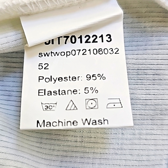 SHEIN Yin & Yang Embroidery Crop Tank & Wave Print Notched Hem Skirt Set Size S - Picture 9 of 13